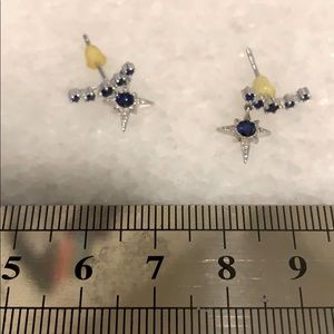 Silver star earrings